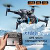 2025 New LYZRC XT808 Drone Screen Display 8K Professional HD Dual Camera 5G Optical Flow GPS Brushless Motor Folding RC Quadcopter Toy