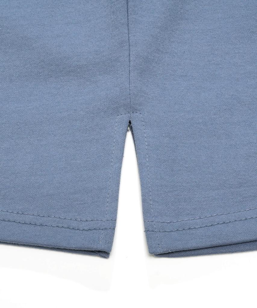 JEMUT Eddy Oversized Short Sleeve T-Shirt Ash Blue Kjst2189