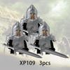 3 шт. Властелин Колец Эльфы Орки Армия Гном Рохан Мини Экшн Игрушки Фигурки Строительные Блоки Сборные Игрушки для Детей Подарок на День Рождения