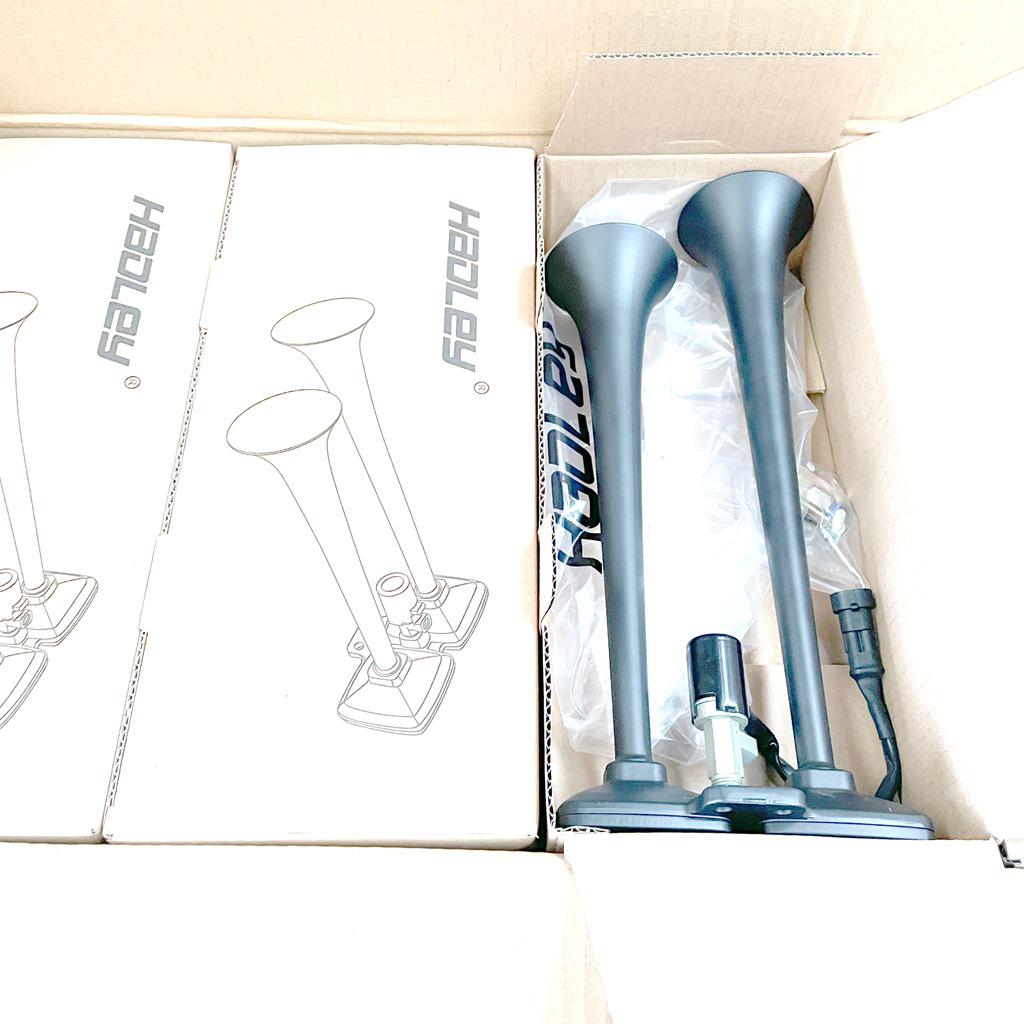 Двухтональный воздушный гудок Hadley 24 В для грузовика: Электрическое управление высоким и низким тоном