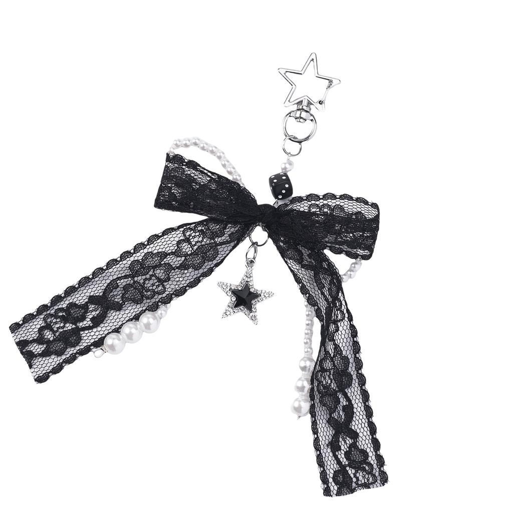 Жемчужные бантики Подвеска-шарм для сумки Эстетичные брелоки для кошелька Брелок для женщин Рюкзак Кошелек Сумка Декор