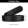 High Quality Luxury Black No Buckle Belt Automatic Belt Leather Waist Strap Waistband