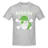 Unisex St Patricks Day Skull Pirate T Shirt Streetwear Big Size Oneck Cotton Sleeve Unisex Tshirt