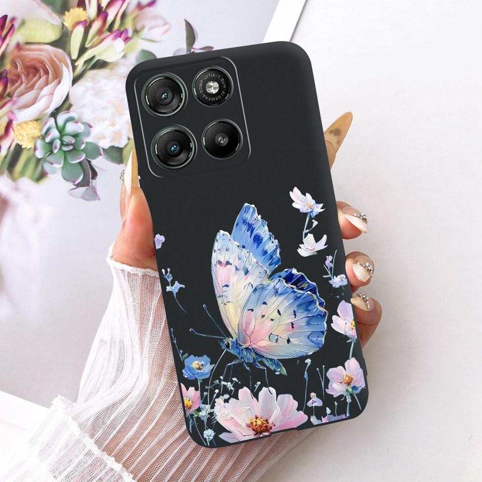 For Moto G57 Power 5G Case Cover Fashion Butterfly Cute Cool Painted Soft Phone Casing For Motorola Moto G57 Power 5G Bumper