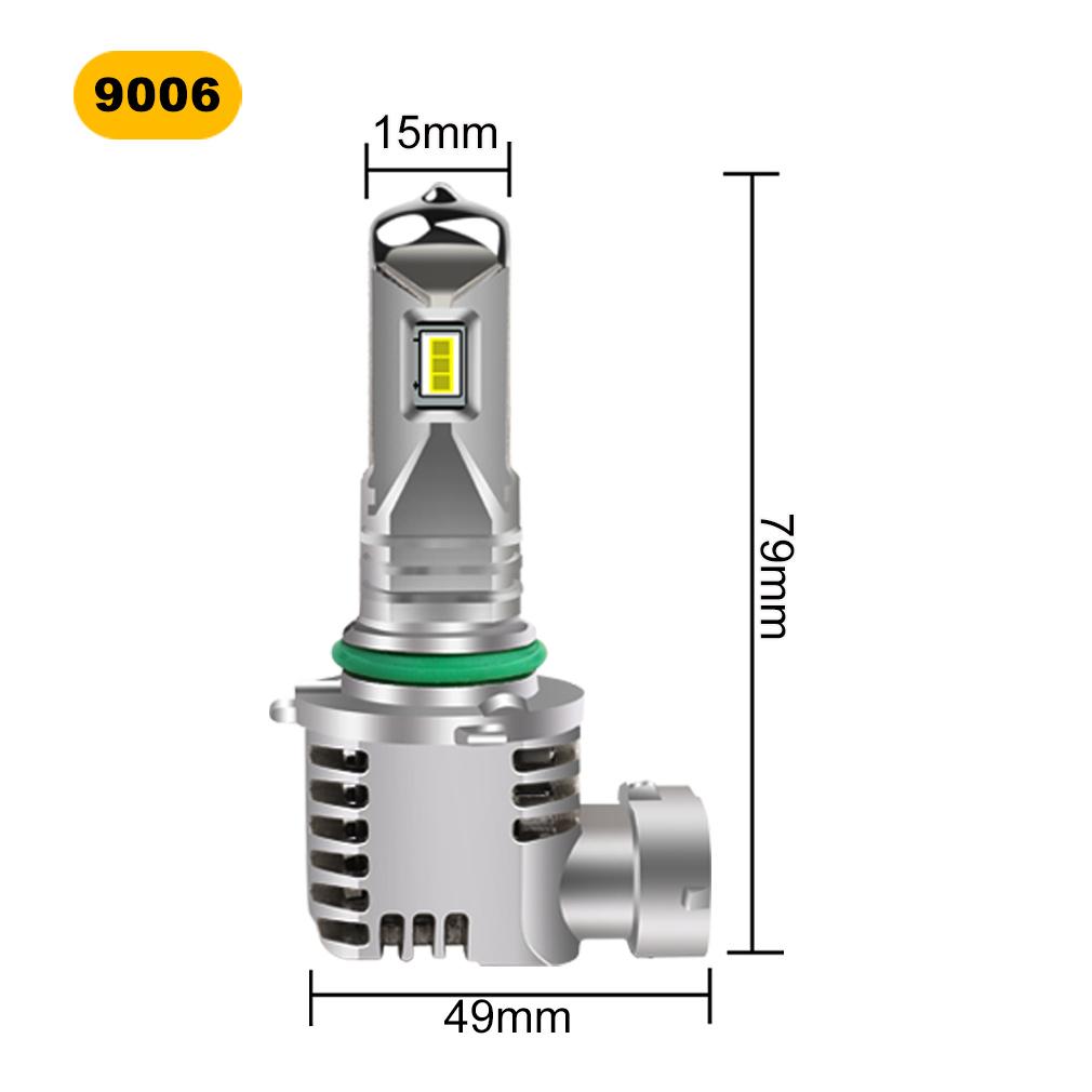 2шт H7 CSP LED H4 Беспроводные 50W 10000LM Canbus Автомобильные фары H1 H3 H11 9005 HB3 9006 HB4 Супер яркие фары дальнего/ближнего света для мотоциклов Противотуманные фары 6000K Белый
