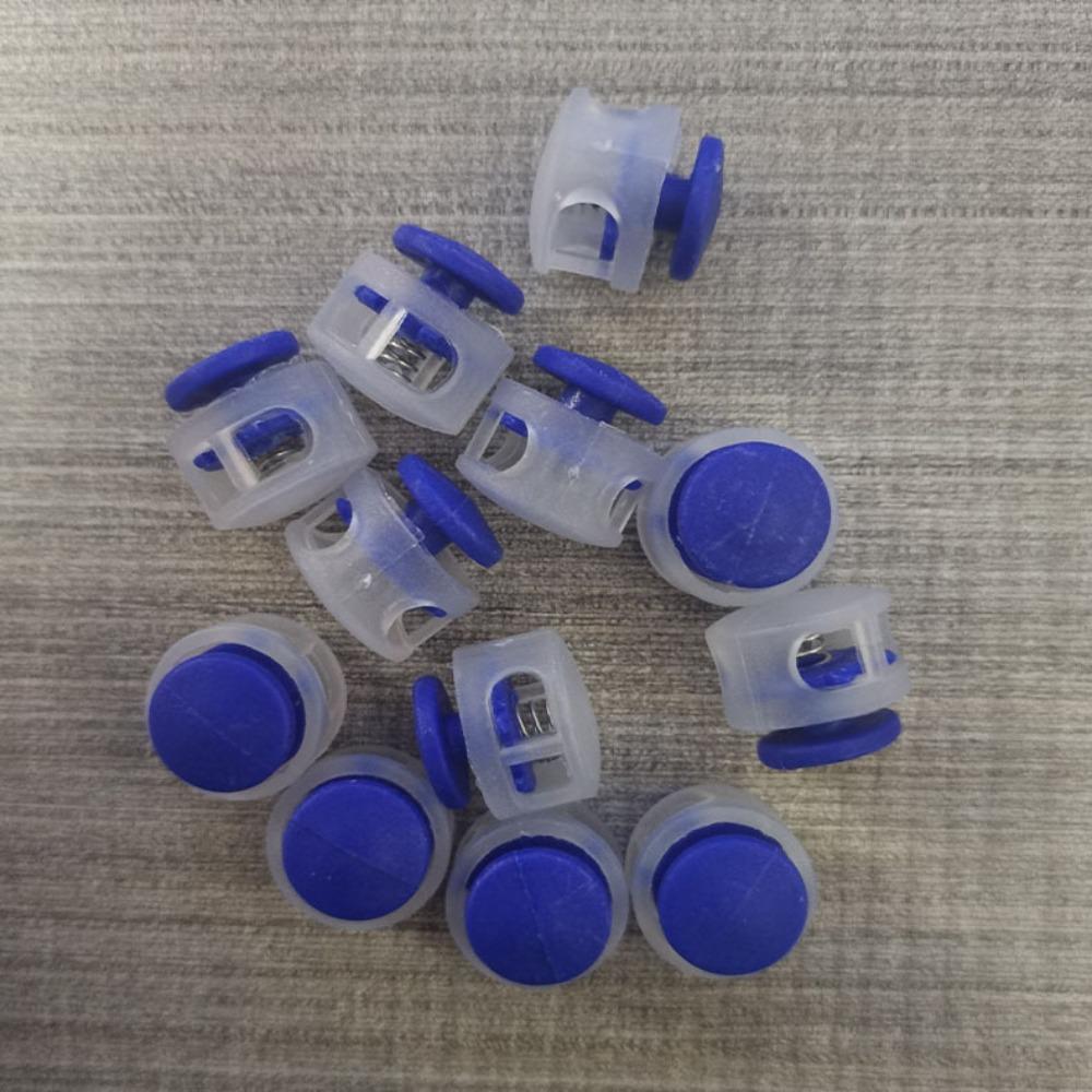 Double Hole Elastic Rope Rope Lock Spring Buckle Press Button Rope Clamp Shoelace Buckle