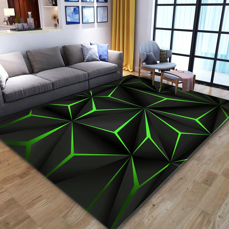 VIKAMA3D Stereo Vision Large Carpet Floor Mat Living Room Bedroom Decorative Floor Mat Absorbent, Non-Slip And Dirty Floor Mat