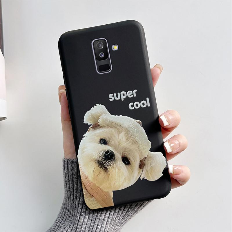 Чехол для Samsung A6 2018 Чехол A 6 A600F Мультяшный Кот Лиса Мягкий Силикон ТПУ Чехол для Телефона для Samsung Galaxy A6 Plus 2018 A605F Чехол