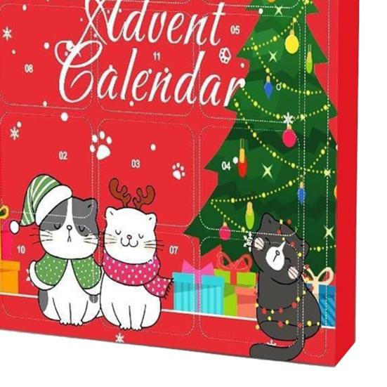 Кошачий Адвент-календарь Кошки Интерактивные Игрушки для Игры Рождественский Календарь Обратного Отсчета с Ассортиментом Кошачьих Игрушек