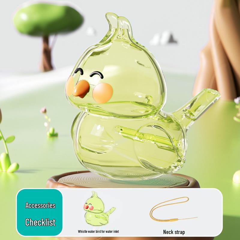 Популярная в Douyin прозрачная свистулька-водная птичка для детей, игрушка для тренировки слуха