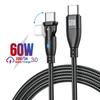 100 Вт USB C кабель 5A PD быстрая зарядка провод зарядное устройство шнур для Macbook iPad Samsung Xiaomi поворот на 180 USB к Type-C кабель 3M