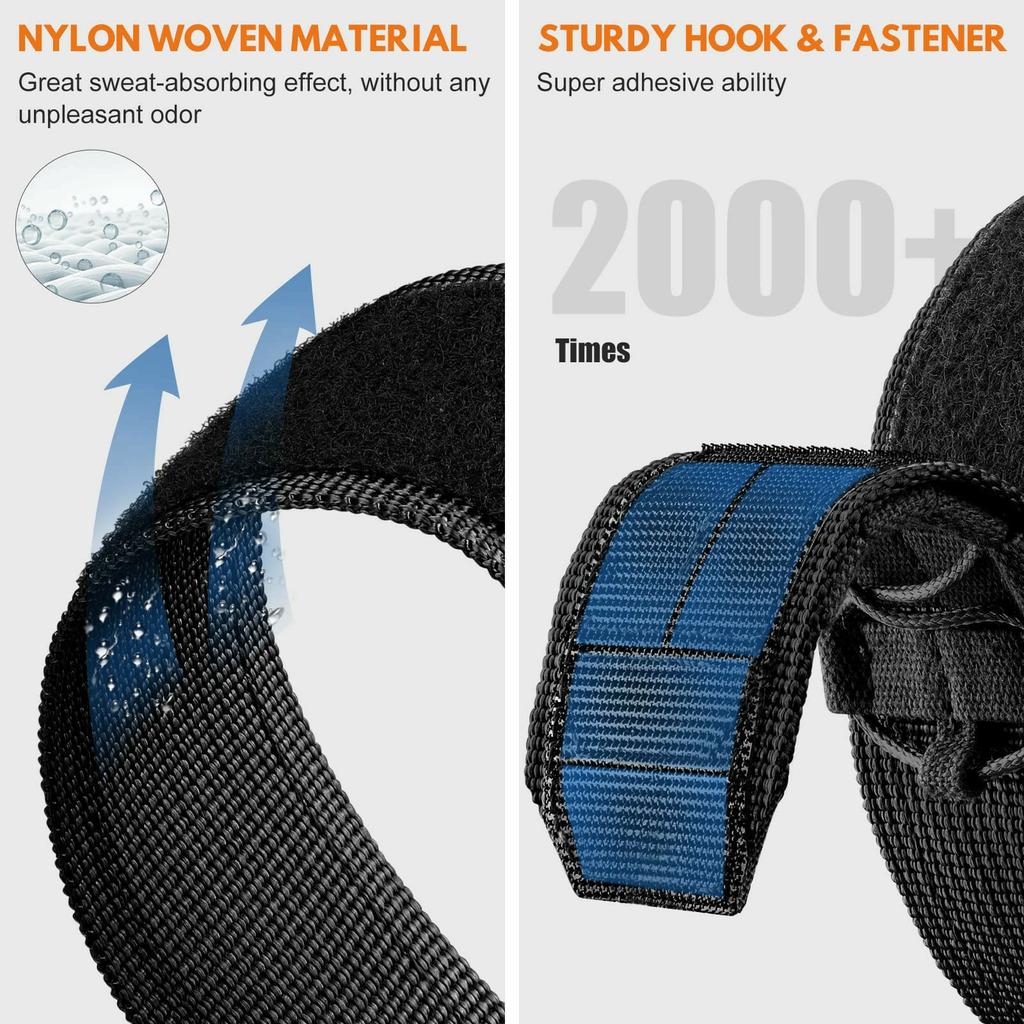 For Huawei Watch Fit 3 Adjustable Strap Nylon Magic Tape Watch Band
