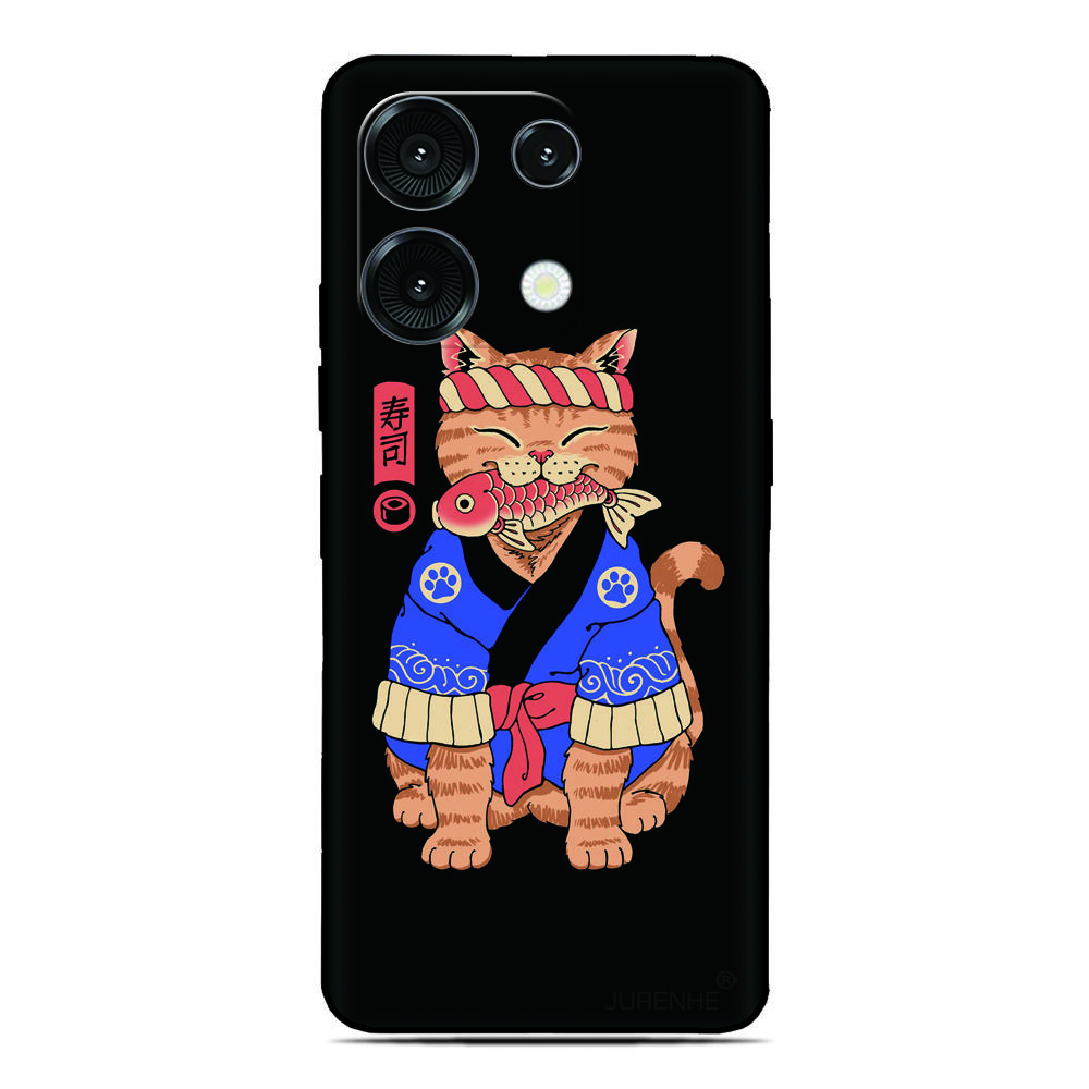 Samurai Mask Phone Case For Oukitel C69 C3 C2 C68 C62 C61 C57s C57 C58 P1 C1 Pro C59 C53 C51 C50 C38 C36 C35 C21 WP50 Cover
