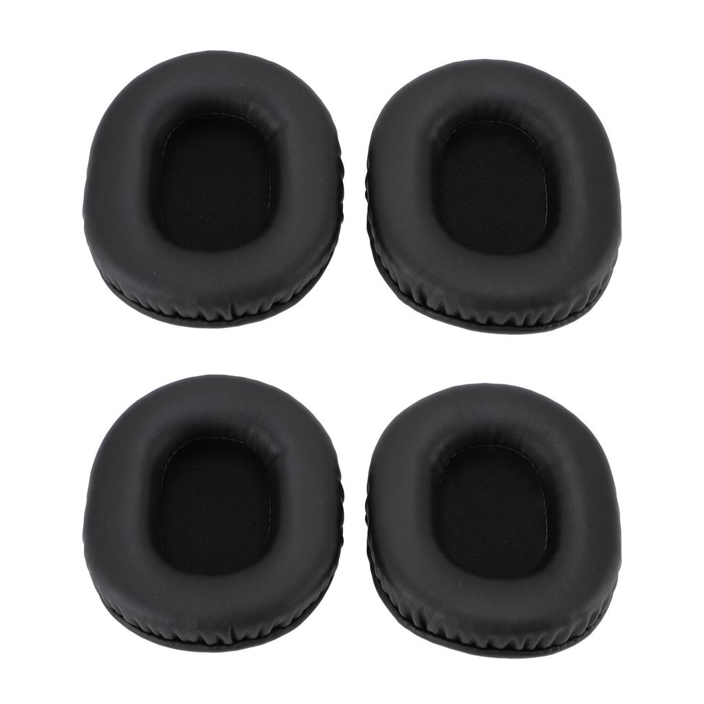 2 Pair Headphone Ear Pads Comfortable Protein Leather Replacement for ATH M50 ATH M50X ATH M40X ATH M30X ATH M20X