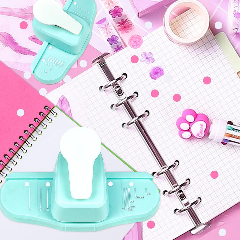 Дырокол для планера на 3 и 2 отверстия, с грибовидным краем, декоративный дырокол для краев, резак для бумаги для скрапбукинга, изготовления открыток