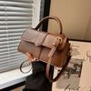Women's PU Leather Shoulder Bag Vintage Armpit Bag Square Bag Fashionable Crossbody Bags