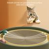 Cat Scratcher Toy Interactive Corrugated Paper Kitten Ball Track Scratching Toy with 2 Balls Blue