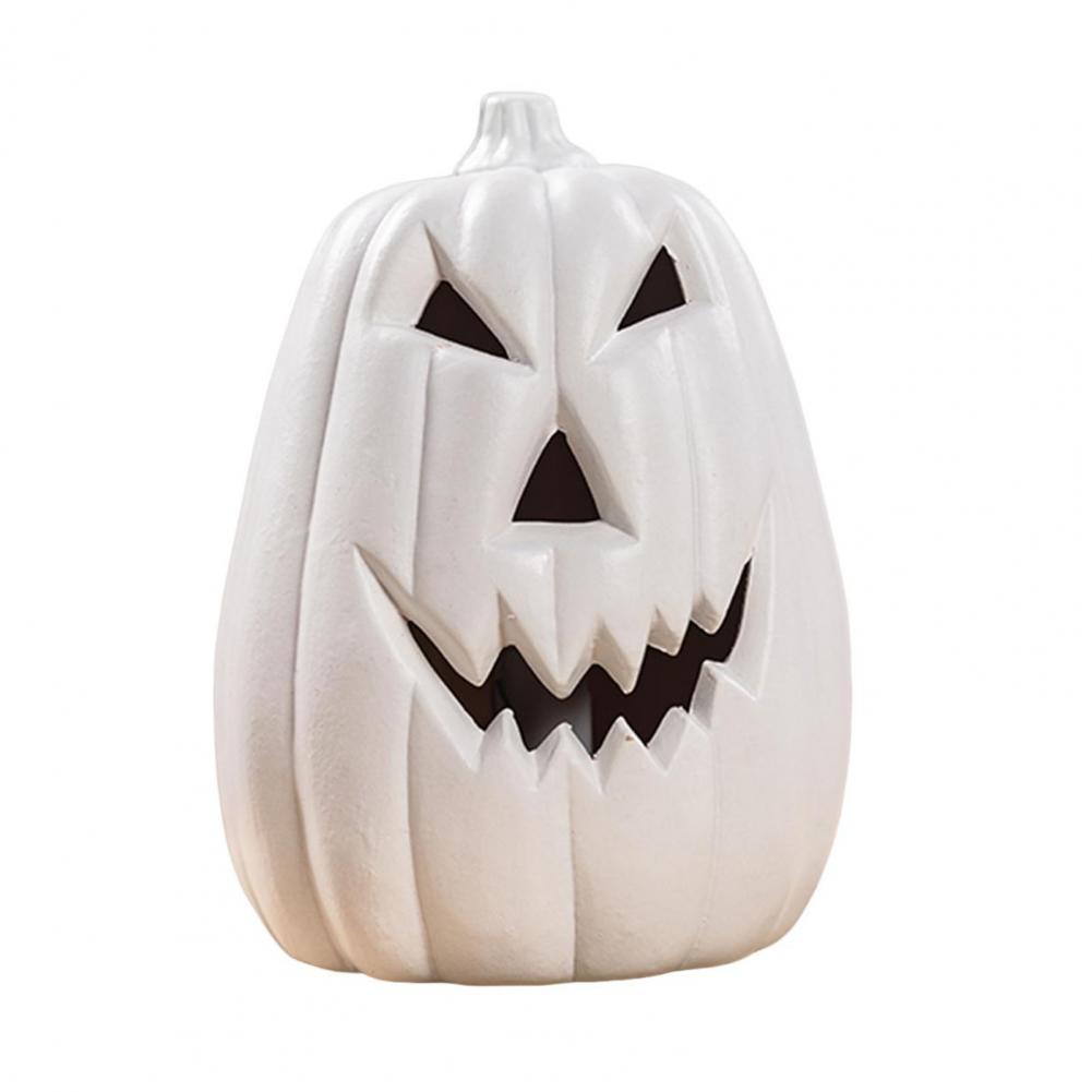 Halloween Pumpkin Lantern Festive Halloween Decoration Led Pumpkin Statue Handmade Lantern Set for Halloween Home Decor