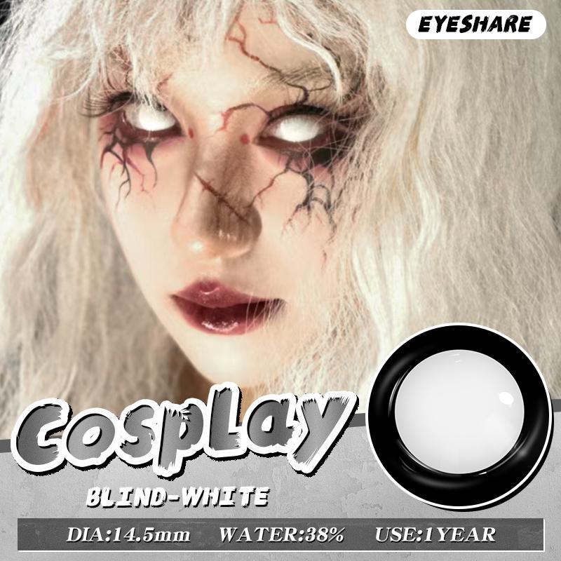 Eyeshare 1 пара цветных контактных линз для Хэллоуина, линзы для косплея, линзы для аниме-аксессуаров, цветные контактные линзы на год
