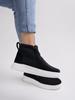 Shoetopia Женские короткие ботильоны на массивном каблуке с нескользящей подошвой, удобные модные ботильоны на щиколотку | Мягкая амортизирующая подошва | Для повседневной носки, вечеринок и зимы