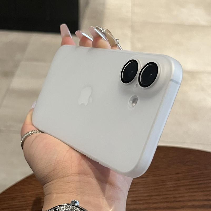 Для iPhone 17 16 15 14 11 12 13 Pro Max Ультратонкий Чехол Тонкий Матовый Матовый Чехол для iPhone 16 Plus Защита Камеры Чехол для Телефона