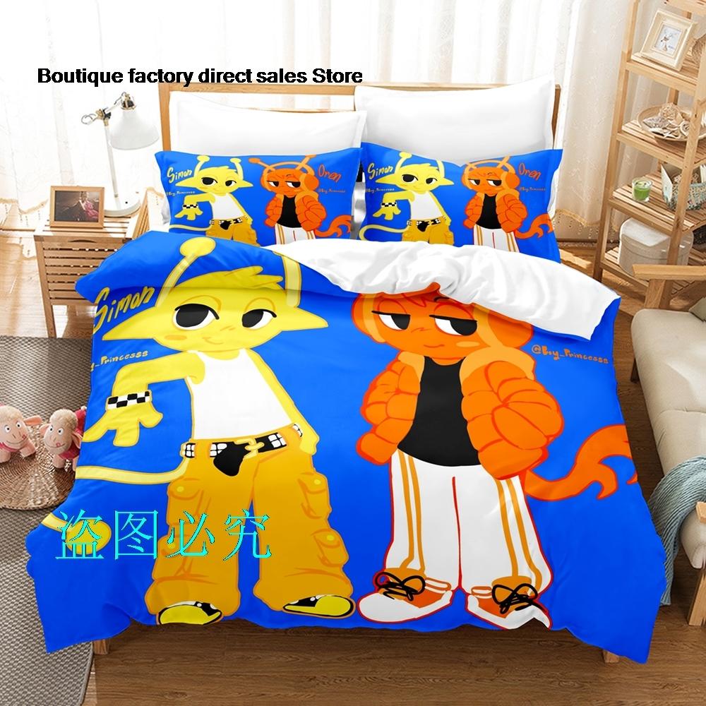 Комплект постельного белья Sprunki Односпальный Полуторный Двуспальный Евро Размер Кинг-Сайз Комплект для кровати Взрослый Детская Спальня Комплекты с пододеяльникомsprunki Аниме Parure De Lit Кровать 6
