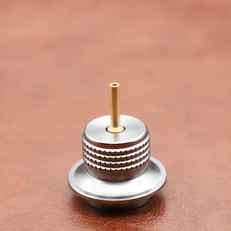 Butane Lighter Refill Adapter Flat Gas Cassette Canister Conversion Head Gas Charging Nozzle Connector Outdoor Camping Tool
