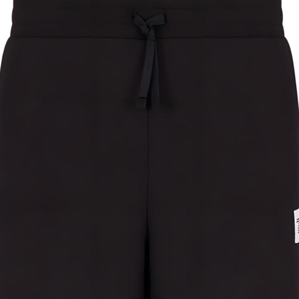 Emporio Armani EA7 Весна/Лето 25 Однотонные трикотажные джоггеры с кулиской и манжетами Унисекс Джоггеры Черный 7X000045-AF12116-UC001