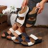 Fashion 2025 Summer New Fashion Wedge Heel Casual Beach Slippers for Women's Fish Mouth Open Toes Comfortable Breathable Hollow Sandals
