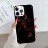 Animal Scorpio Phone Case cover For iPhone 17 Air 15 16 16e 14 13 Pro Max Coque 12 11 Pro Max For Apple PLUS fundas