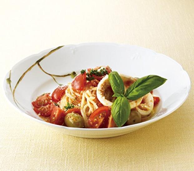 Набор тарелок NARUMI Satohana Goyomi Диаметр 21 см Зеленый цветочный узор 5 узоров Симпатичная тарелка для карри Паста Тарелка Свадебный подарок Подогревается в микроволновке Сделано в