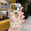 Простой чехол для телефона с цветами iPhone17 премиальный MagSafe магнитный прозрачный чехол для телефона Apple 15Pro