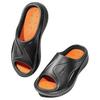 Li-Ning Comfortable Trendy Non-Slip Wear-Resistant Slide Sandals Men Footwear Black Orange LNXV950-1
