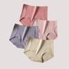 LANGSHA Large Size M-5XL 4Pcs High Waist Panties Women Soft Cotton Underwear Briefs Print Female Lingerie