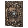 Leather Journal Deckle Edge Paper Third Eye Grimoire Journal Leather Journal Book of Shadows Journal Blank Spell Book Lock Clasp Notebook