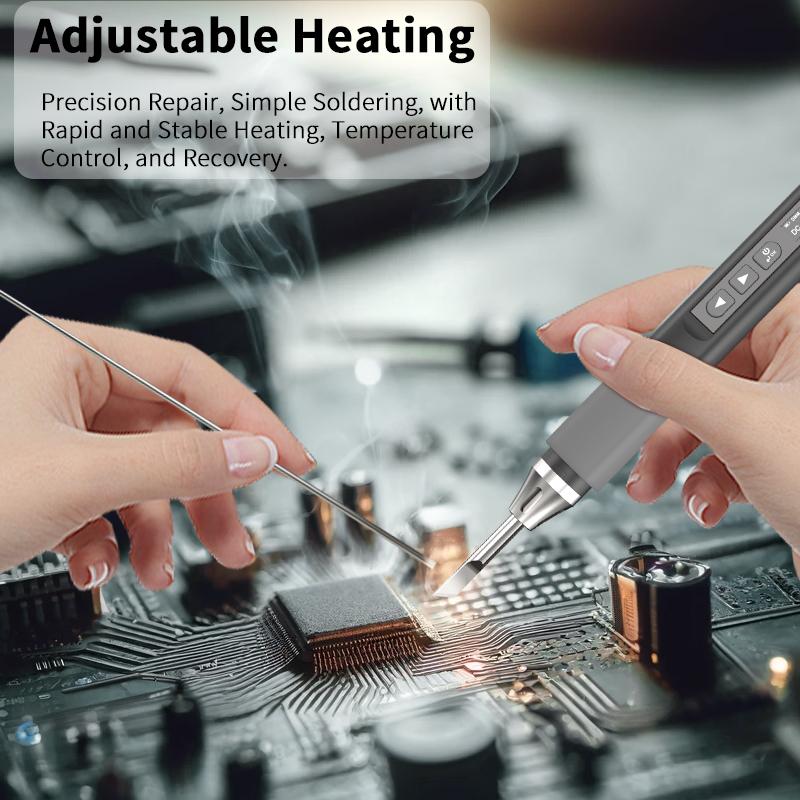 Умный паяльник Электрик Портативный Постоянная температура Регулируемая сварочная ручка Домашнее обслуживание Сварка 96 Вт/65 Вт ZT-N1/N2