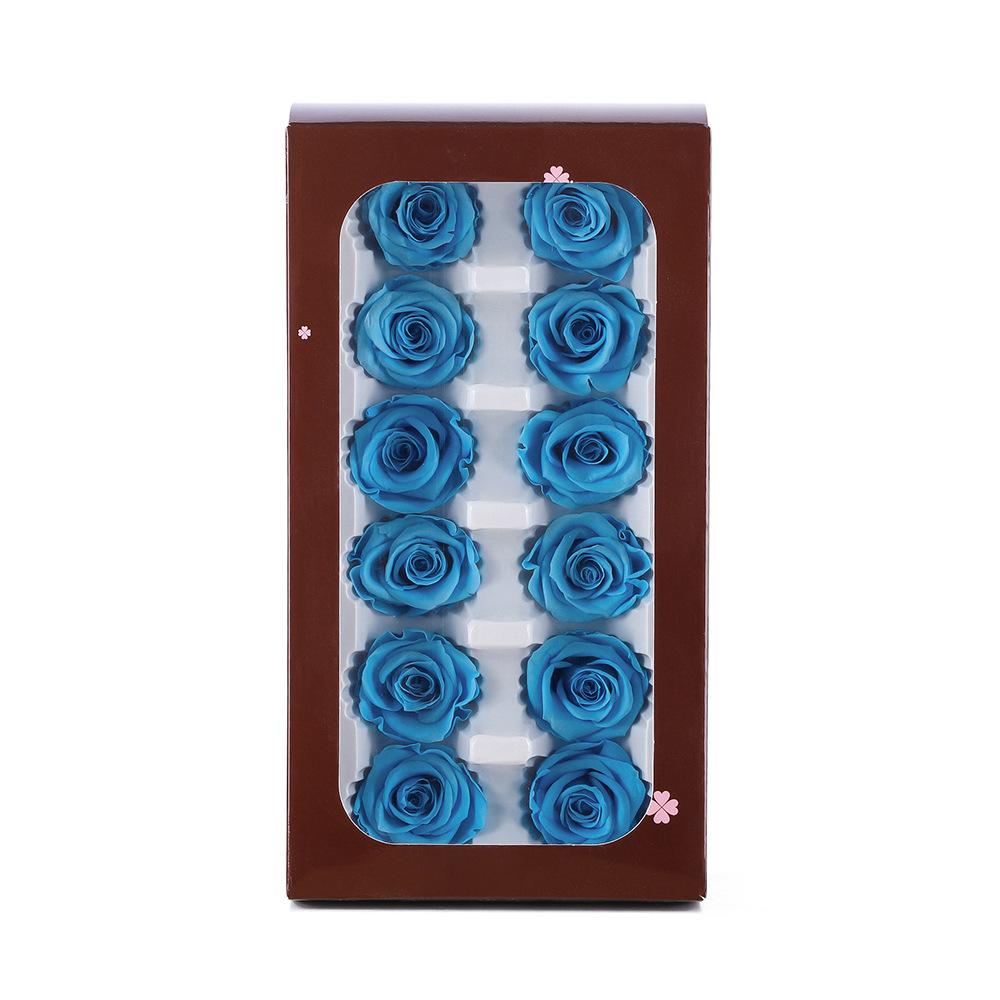 Набор подарочных коробок с вечными цветами 2-6 см, декоративные цветы из роз ручной работы, подарочная коробка для цветов для DIY