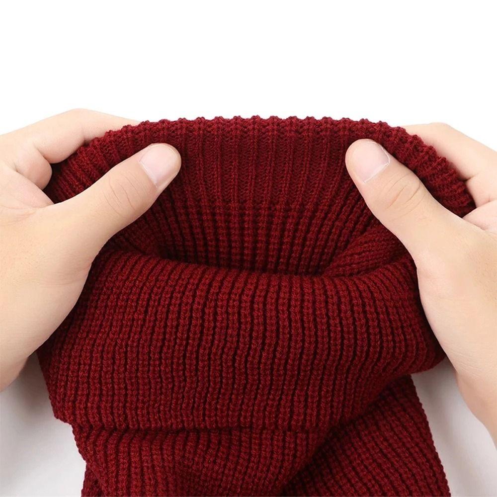 Hat Skullies Ear Protection 2 Holes Women Winter Cap Full Face Cover Men Beanies Hat Knitted Hats