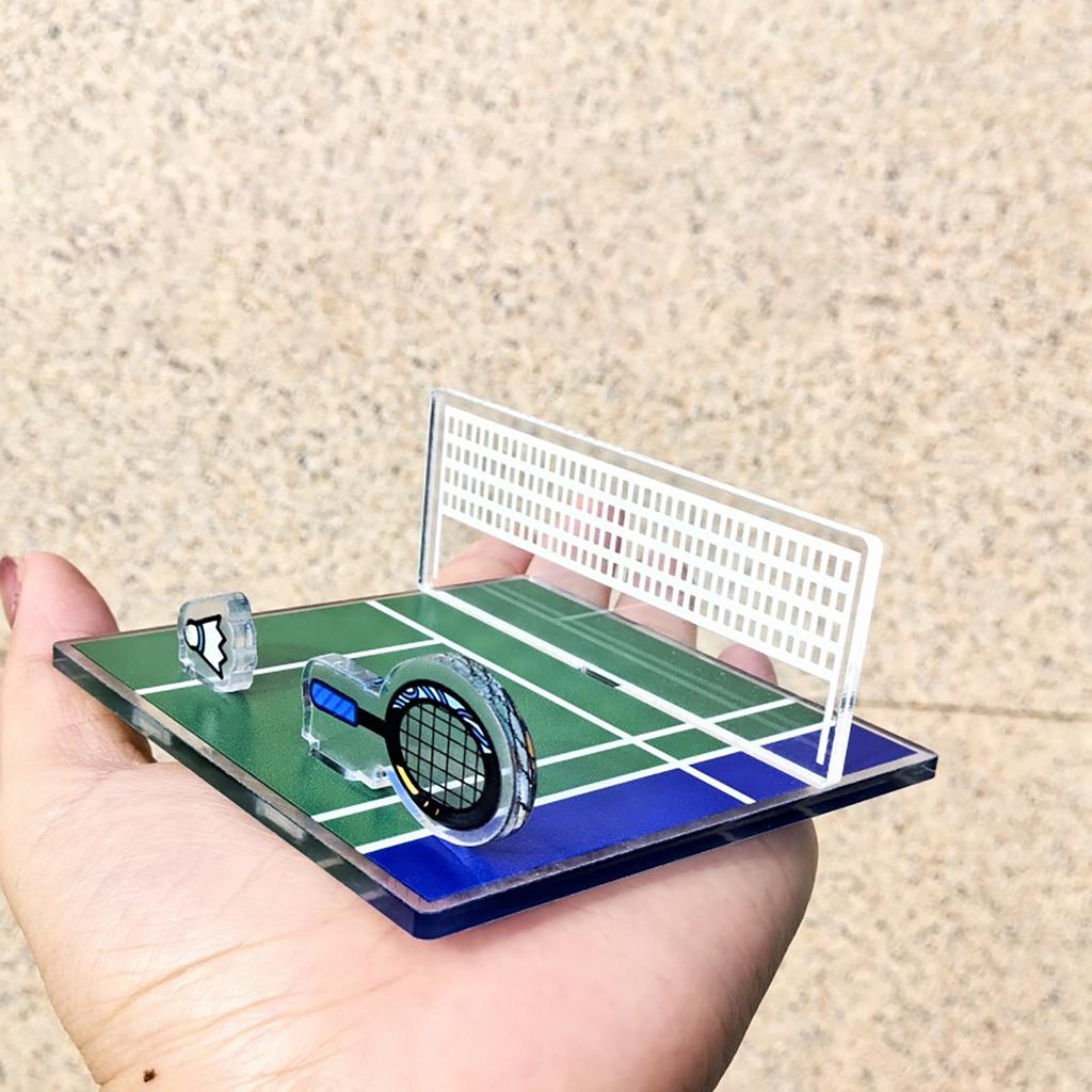 Decorative Phone Stand Badminton Court Phone Mount Holder Adjustable for Watching Matches and Training Session