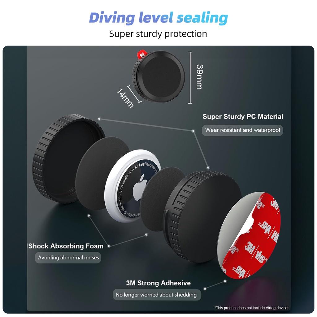 FONKEN For Airtag Case Adhesive Sticker Airtag Holder GPS Tracker Wallet Bike Tv Remote Drone Waterproof For AirTags Case