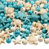 23/46 шт бирюзовые бусины украшения морская черепаха бусины украшения цветок белая морская черепаха бирюзовые бусины украшения морская звезда бусины DIY изготовление ювелирных изделий