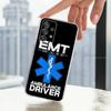 Ambulance EMS EMT For Samsung A30,71,51,S9,10,20,Ultra,S22,23,21,PIus,FE,Lite,Transparent, Silicone Case