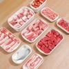 Набор из 4 герметичных контейнеров для заморозки и хранения свежих продуктов, безопасных для микроволновой печи, 350/800 мл, белый, штабелируемый