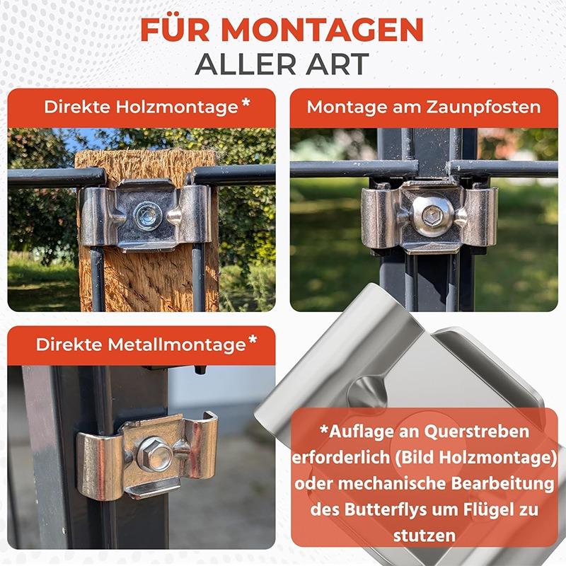 Крепежные зажимы для ограждения 10X Нержавеющая сталь Сетка для ограждения Кронштейн Держатель Противоугонный дизайн Крепление для барьера Металлический кронштейн