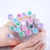 20pcs Empty Eyelash Brushes Tubes Reusable Eyelash Mascara Wand Container Sparkling  Lash Spoolies Combs Dust-proof Flask Case
