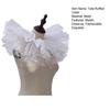 Victorian Retro Mesh Neck Ruff Collar Glitter Layered Ruffle Fake