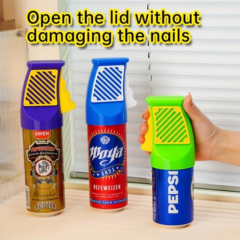1 шт. 3D-печатная открывалка для консервов - Портативная открывалка для бутылок для газировки, пива и колы - Легкооткручивающаяся открывалка для крышек, Аксессуар для напитков