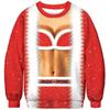 2023 Christmas Digital Printing Funny Pattern Round Neck Sweater Couple Sweater