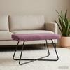 Bench Purple 80 x 40 x 45 cm Velvet
