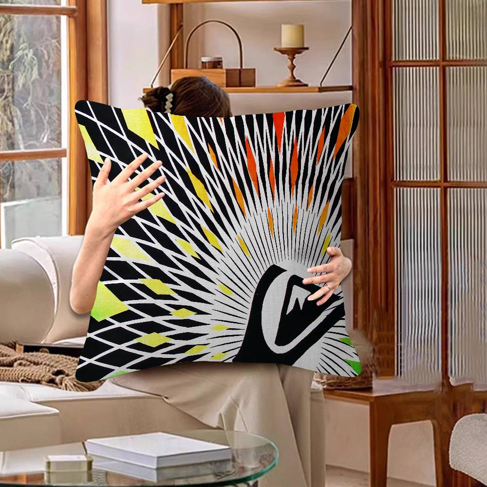 Q-QuiksilverS Логотип Наволочка Декор Подушки Чехол для Подушки Напечатанный Чехол на Подушку Для Дивана